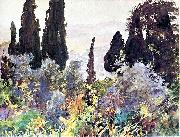 Graveyard in the Tyrol  by John Singer Sargent Private Collection
